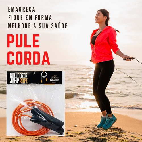 Imagem 6 de 7 de Corda Pular Rolamento Ajuste Tamanho Laranja Envio Imediato
