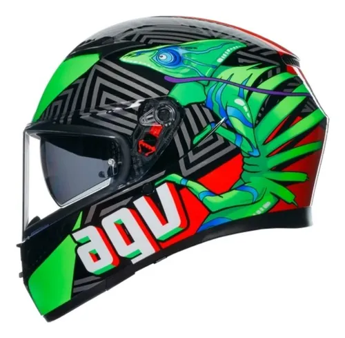 Casco Agv K3 Kamaleon Valentino Rossi 46 Doble Visor
