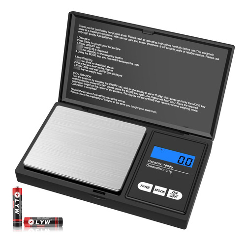 Báscula Digital Mik-nana Portátil Gramos Onzas 35.27 Oz Color 0 Mg