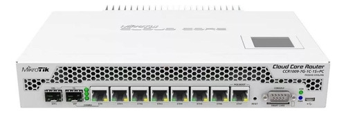 Router MikroTik Cloud Core CCR1009 PC CCR1009-7G-1C-1S+PC blanco 100V/240V