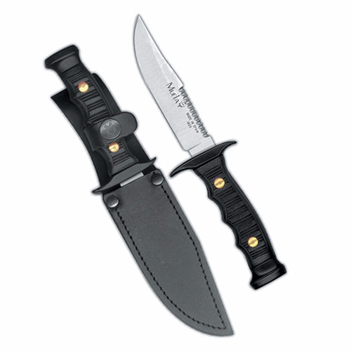 Cuchillo Muela De Monte Alce Negro C/sierra Y Funda  500546