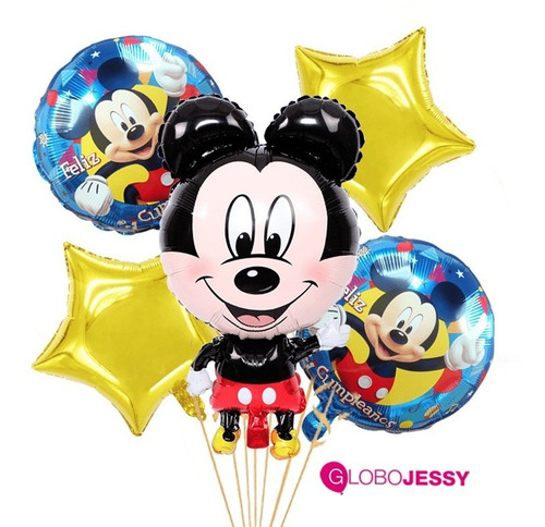 Globos De Mickey Or Minnie Con Helio