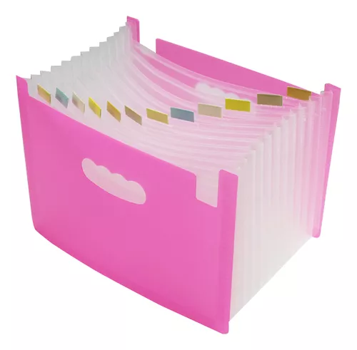  Carpeta organizadora de archivos expandible para oficina,  múltiples bolsillos, asas de 13 capas/24 capas, carpeta de documentos :  Productos de Oficina