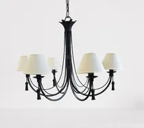 Comprar Araña. Iluminación. Colgante De Techo 5 Luces Con Pantalla. 