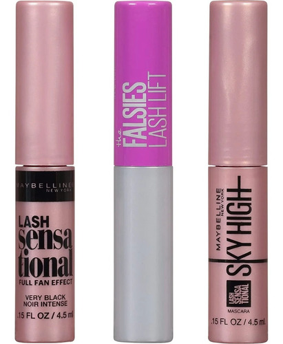 Kit Mini Máscaras Pestañas Maybelline Dividir Largo Volumen