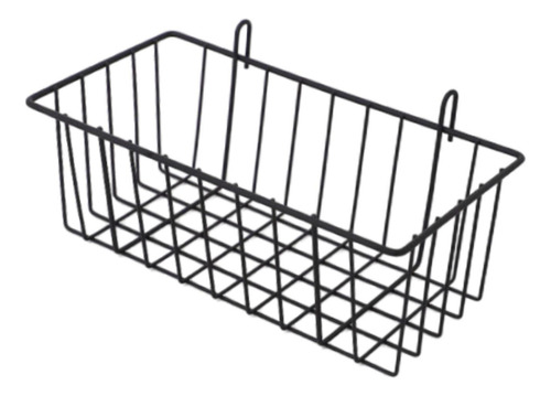 Cesta De Metal Colgante Con Panel De Rejilla De Pared, L