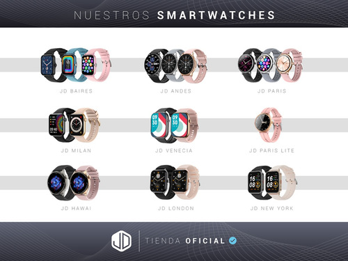 Smartwatch Reloj Inteligente Jd Andina Color Rosa Spo2 Cuota