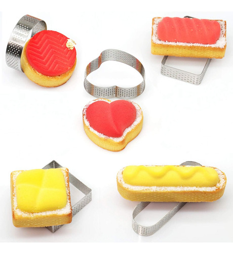 Anillo De Tarta Para Hornear, Molde De Acero Inoxidable Perf