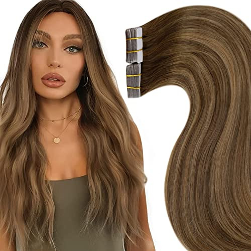 Cabello Extensións De La Cinta De Pelo Humano En 59lhn