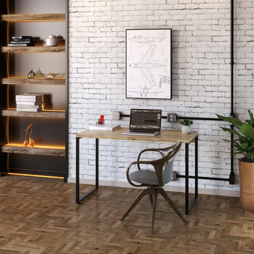 Mesa Para Escritório Office Estilo Industrial 1,20m Kuadra