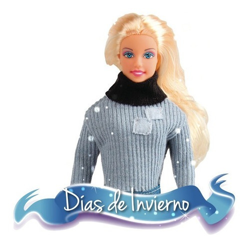 Imagen 5 de 10 de Muñeca Paloma Ropa De Invierno El Duende Azul