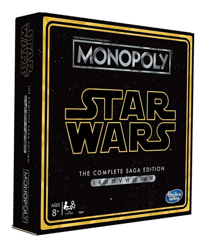 Hasbro Monopoly Starwars Complete Saga Juego Mesa Inglés