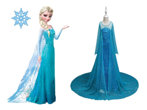 Elsa Princesa Frozen I Vestido De Fiesta Disfraz