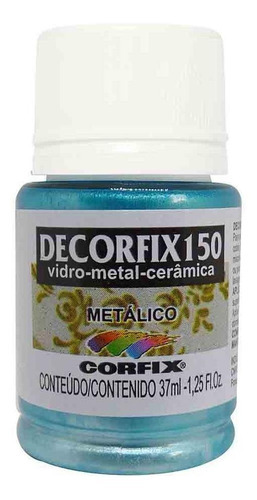 Tinta Decorfix 150 Metálico 406 Azul Tifani 37ml