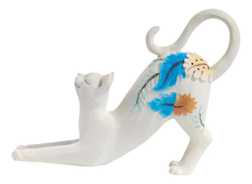 Estatua De Gato Que Se Estira, Decoración, Obra De Arte,