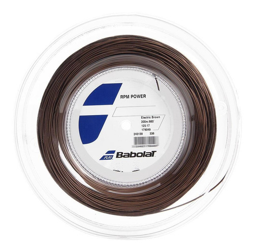 Cuerda enrollable Babolat Rpm Power de 17 litros y 1,25 mm con 200 metros