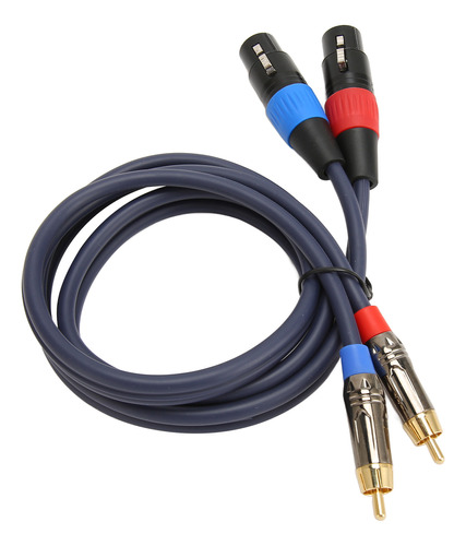 2 Cables Xlr Hembra A 2 Cables Profesionales Duales Chapados