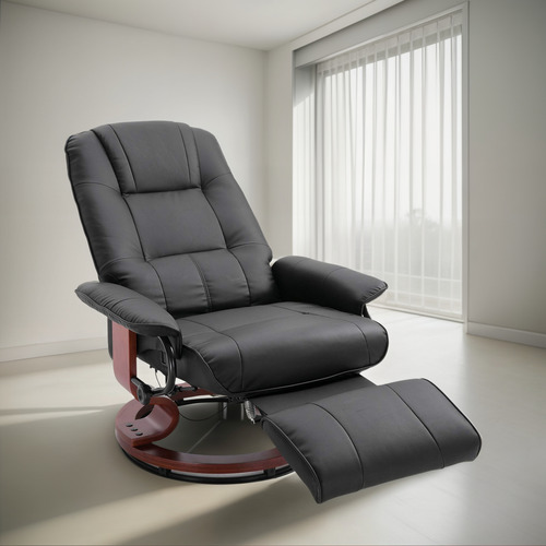 Homcom Silla Reclinable Manual De Piel Sintética Silla