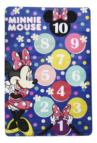 Alfombra Memoria 127x197 Minnie Mouse Infantil Oficial