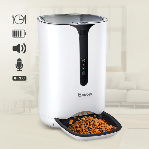 Comedouro Automático Com Câmera Wi-Fi 6L Dogis Tech Programador De Refeições Pet Gato Cachorro