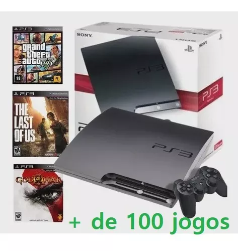 Ps3 Super Slim + Gta 5 + Fifa 19 + The Last Of Us - 45 Jogos