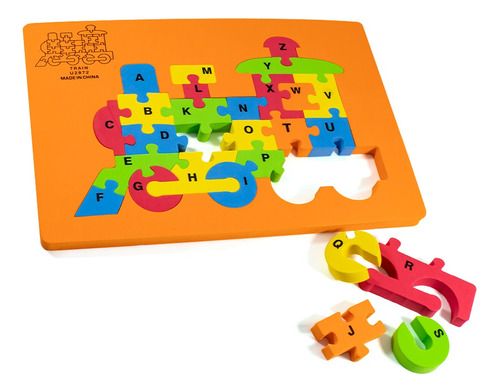 Puzzle Tren Goma Eva Habilidades Entretenido Niños Niñas 