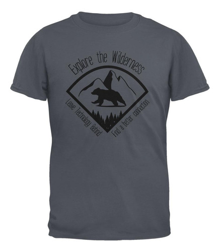 Explore The Wilderness No Wifi Mejor Conexión Camiseta Para
