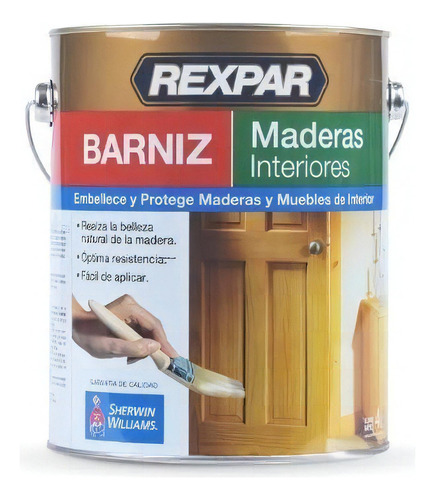 Barniz  Sherwin Williams Rexpar Barniz Madera Interiores  para interior