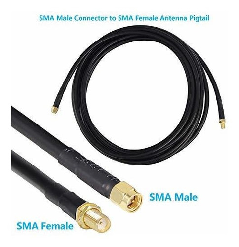 Cable Extension Coaxial Baja Perdida 10 Pie 50 Ohmio Sma