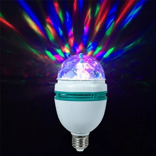 Bombillo Led Rgb Giratorio Multicolor