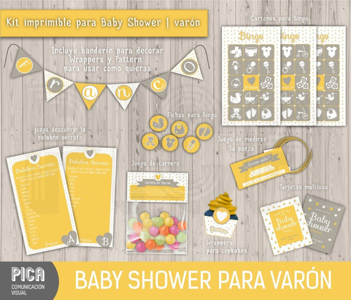 Kit De Juegos Para Baby Shower