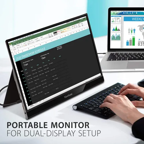 Monitor Portátil Viewsonic Vg1655 De 15.6 Pulgadas 1080p Con