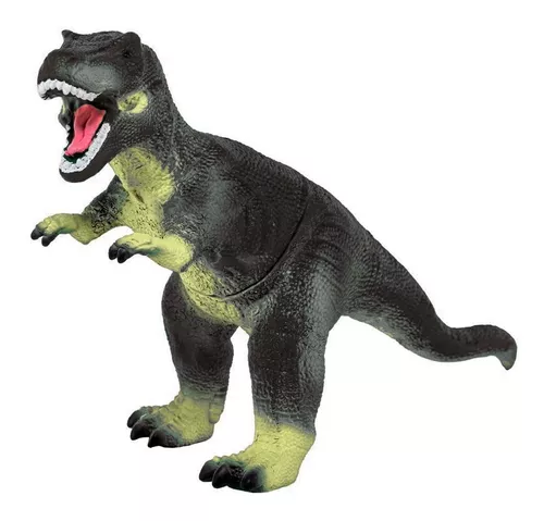 Brinquedo - Carrinho Dinossauro Rex + Brinde (12 Dinossauros) - Super