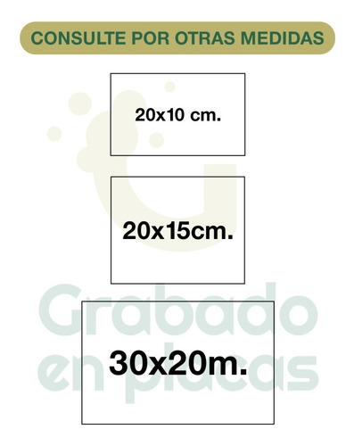 Placa Urna Cenizario Grabada Cementerio Lapida 8x3cm.