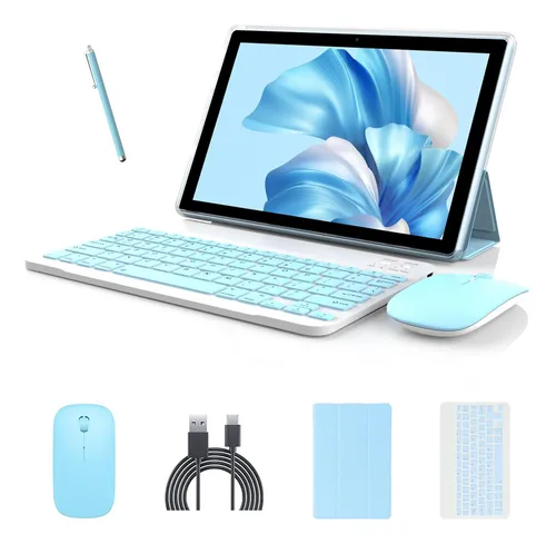 Tablet Android 14, Tabletas 2 En 1 De 10 Pulgadas Con Tecla