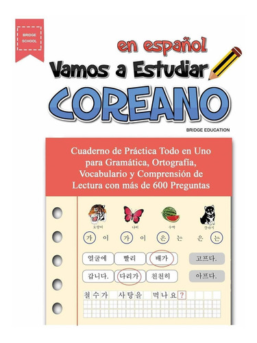 Libro Vamos A Estudiar Coreano: Cuaderno De Práctica ...