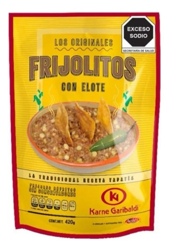 15 Deliciosos Frijoles Garibaldi Con Elote 420gramos C/u
