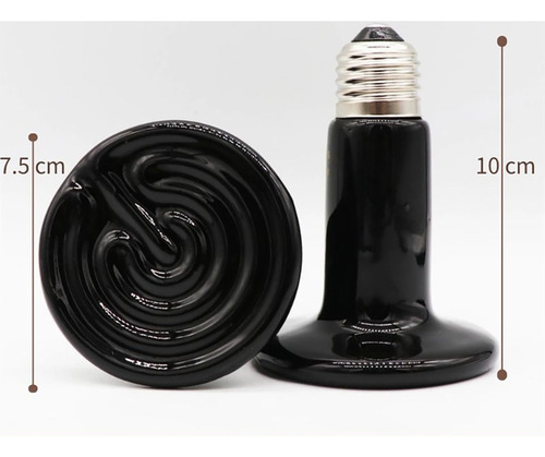 Lámpara De Calor Cerámica Infrarroja De 100w Para Rept