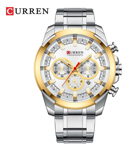 Reloj Para Hombre Curren Krec941902 Plateado