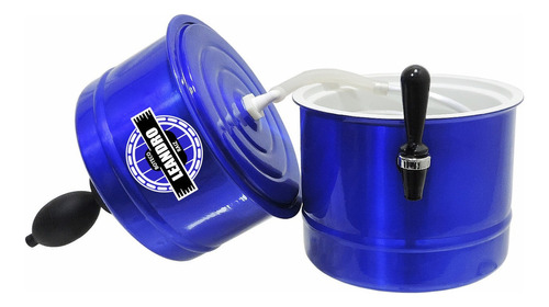 Chopeira Doméstica Portátil 5,1 Litros Personalizada Nome Cor Azul Voltagem Refrigerada A Gelo