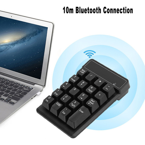 Teclado Numérico Bluetooth De 19 Teclas Con Conexión De 10 M