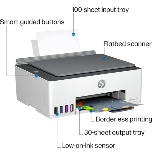 Impresora Hp Smart Tank 5101 Inalámbrica Todo-en-uno