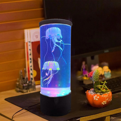 Lámpara De Medusa Simulada Con Luz Nocturna, Usb, Led Colori