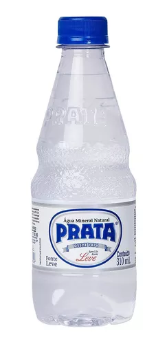 Imagem 1 de 2 de Água Prata Mineral Natural Sem Gás Leve Pet 310ml