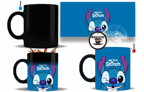 Imagen 1 de 1 de Taza Mágica Stitch Lilo & Stitch Sublimada Premium!