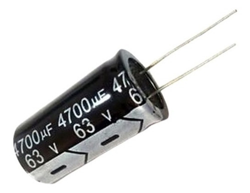 Condensador - Filtro - Capacitor 63v 4700uf Electrolitico