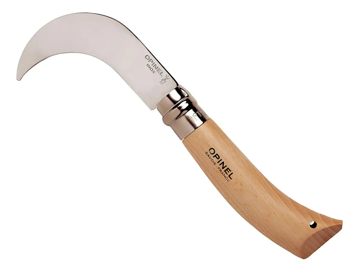 Navaja Jardin Opinel Corquete N°10 Hoja Curva 10cm Acero Inoxidable