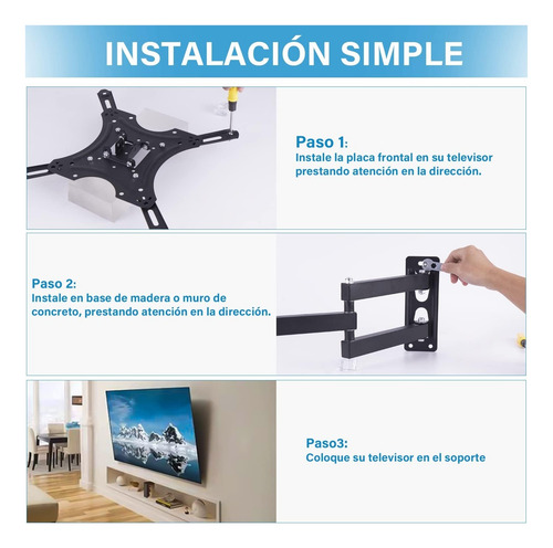 Soporte De Pared Para Tv, Soporte De Montaje En Pared