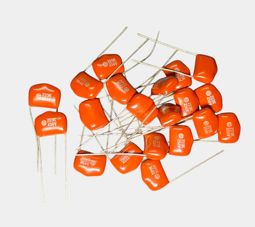 20 Piezas Capacitor Poliester 0.022uf, 22nf, 250v, 223 K