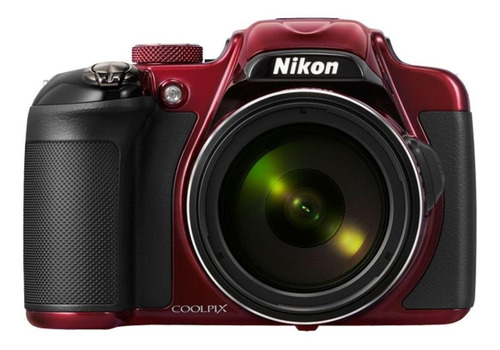  Nikon Coolpix P600 compacta avanzada color  rojo